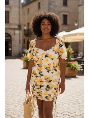 missguided yellow lace dress MISSGUIDED Ruched Bodycon Lace Mini Dress Sleeveless Empire Waist Christmas MISSGUIDED